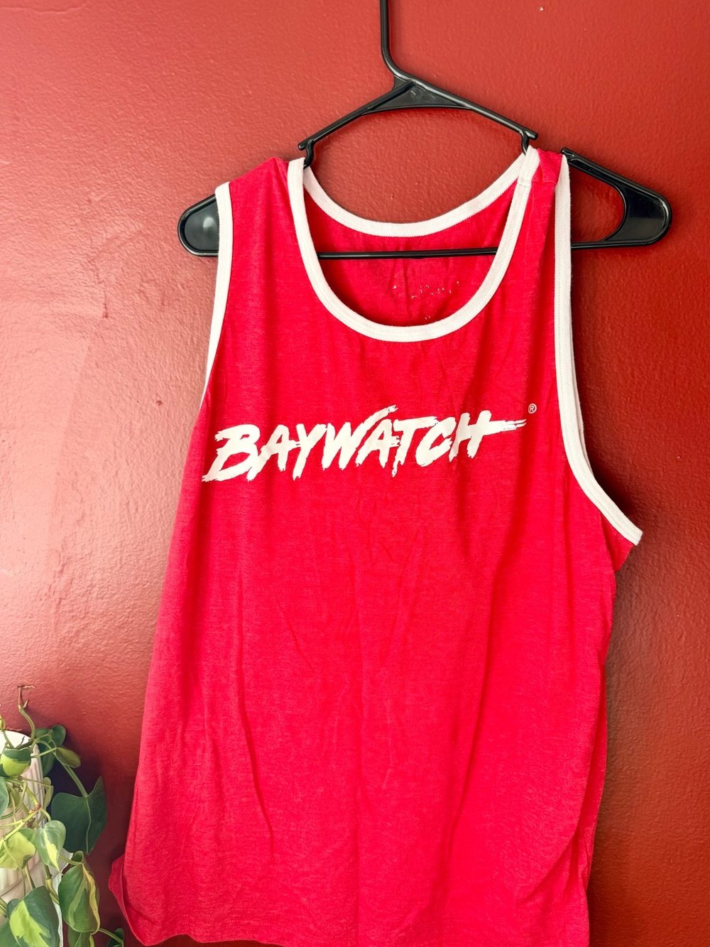 Vintage Baywatch Malibu Beach Patrol Ringer Tank Top - Size M